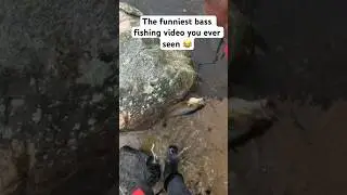 Bass fishing , the funniest catch you ever seen 😂 #shorts #bassfishing