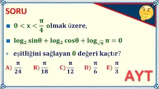 Logaritma-Yarım Açı Formülleri Çok Güzel Soru💥💥