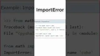 What is ImportError in python?