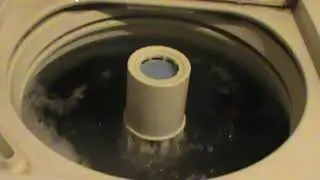 Another 1994 Maytag dependable care washer/dryer pair: Washing throw blanket and small quilt