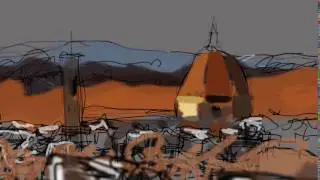 Firenze Test Drawing 3D Animation