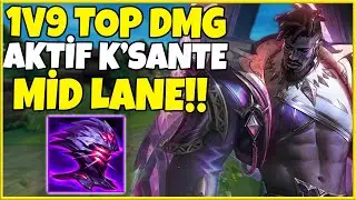 Faker Bile Oynadı!! | 1v9 Mid K'Sante Stratejim!! | Valiant - K'Sante