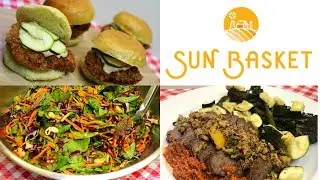 SUN BASKET MEAL DELIVERY BOX!!  PREP AND REVIEW!  GREAT FOR BUSY WEEKS!