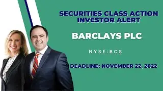 BCS Stock News (#BCS) BCS News | INVESTOR ALERT Barclays PLC $BCS
