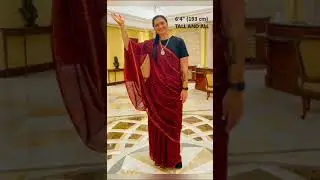 Six Feet Plus Tall Women Dazzle in Sarees
