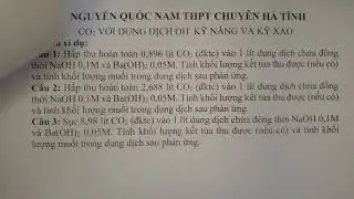 CO2 với dung dịch kiềm giải nhan, ngắn gọn, siêu dễ hiểu