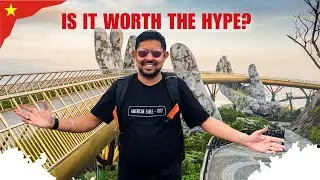 WORLD'S MOST BEAUTIFUL BRIDGE? 🇻🇳 WORTH A VISIT? Golden bridge Ba Na Hills SunWorld  | VIETNAM VLOG