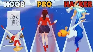 NOOB vs PRO vs HACKER in Girls Attack.