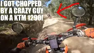 A CRAZY GUY ON A KTM 1290 CHOPPED ME! Open Roads Rally 2023 ADVANCED RIDE!