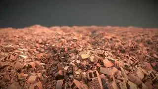 Heap of Clay Brick Demolition Material - Perspective 2