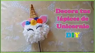 Decoración de unicornio para lapicero