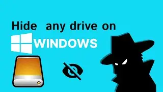 How to hide an entire drive from prying  eyes 👀 on windows 10/11