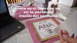 COCO CHANEL PERFUME , de carton para decorar fiesta de paris