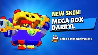FREE Mega Box Darryl | Brawl Stars 