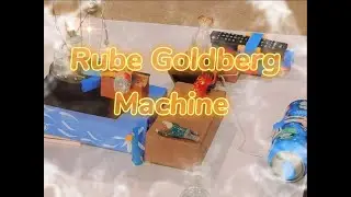 Small Rube Goldberg machine | Turning on the T.V! 🤩 | Read description