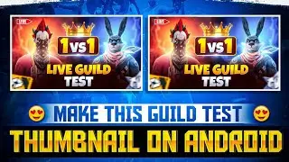 HOW TO MAKE A GUILD TEST THUMBNAIL LIKE CLASSY FREE FIRE || FREE FIRE ||KARTIK GFX❤️