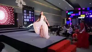 Beauty Queen KEEPS FALLING DOWN during Miss Grand Nakhon Ratchasima 2022 Evening Gown – 2 angles
