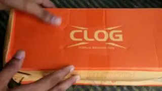 Unboxing clog slippers