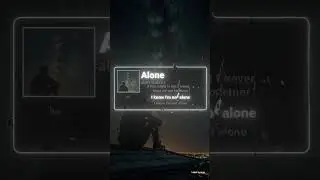 Alone 🎶 #alanwalker #sad #alone #short