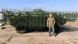 БРДМ-2 с противокумулятивным экраном.