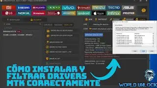 ✅ Cómo Filtrar Drivers MTK Correctamente | Cómo configurar drivers MTK | Filtrar Drivers Mediatek