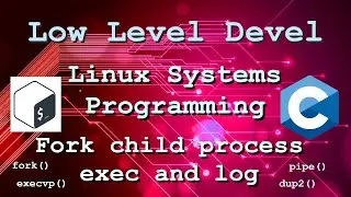 Linux Systems Dev in C - fork, exec and log child process