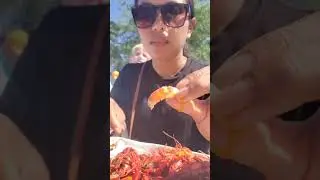 Eating crawfish