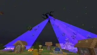 Wither Storm destroying a village