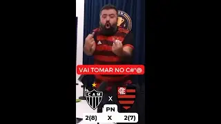 Reação do Flow Podcast - Pênaltis Atlético MG X Flamengo. SÓ 1 ATLETICANO. #SHORT