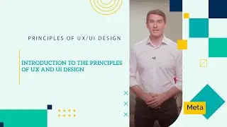 Principles of UX/UI Design / Meta / Lesson : 01 / Introduction to the principles of UX and UI design