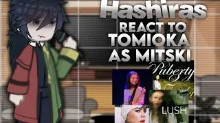 || Hashiras react to Giyuu as Mitski || discord server in bio!! || no ships 💗||