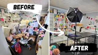 Making a Live Auction Streaming Room to Sell on Whatnot! Organization & Cleaning - Full Makeover!