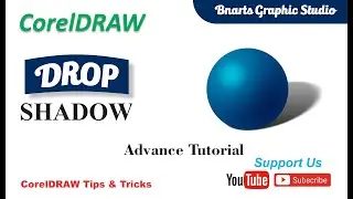 How To Use Drop Shadow Tool ll Urdu/hindi ll  Amazing Coreldraw Tips & tricks By Bnarts