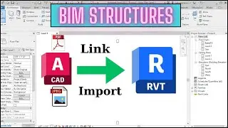 Importing AUTOCAD file, Image and PDF to REVIT | Revit tutorials