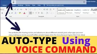 How To Auto-Type faster Using Voice Command In Windows | Speech to text