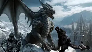 epic match up in skyrim #skyrimhighlights @Gamersworld.