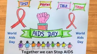 World Aids Day Drawing / Aids Day Drawing / AIDS Day Awareness Drawing