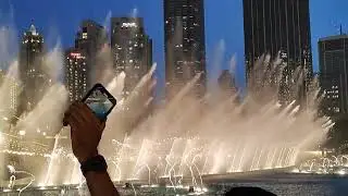 Waterfront at the Dubai Mall and Burj khalifa #downtowndubai