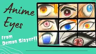 How to make (Demon Slayer) Anime Eyes like a PRO?! The Eternal Photon #demonslayer #anime #eyes #art