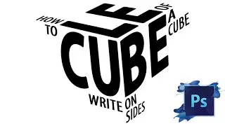 Writing Texts On Sides Of A Cube In Photoshop | Webtrickshome