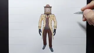 How to draw Clockman Mid