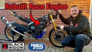 Fully Rebuilt Race Engine With Black Widow Exhaust For Yamaha R6 Track Build