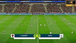 4K HDR | FLAMENGO X BAHIA FULL HD | COPA DO BRASIL | QUARTAS DE FINAIS | EFOOTBALL 25.