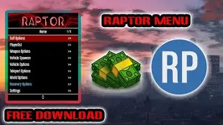 FREE GTA 5 Online PC Mod Menu! (Raptor Menu) After Patch 1.50