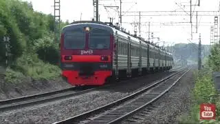 Подборка поездов снятых на камеру летом