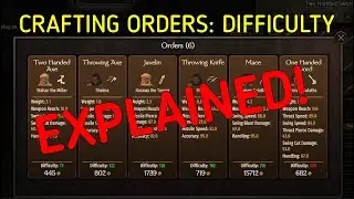 Crafting Orders Difficulty Explained - Bannerlord