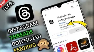 🥲Fix thread download pending | how to fix instagram threads download pending 🥲🙆‍♂️✅