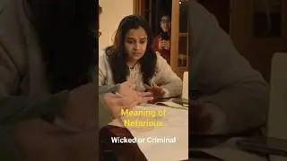 Meaning of Nefarious: Wicked or Criminal | Build your vocabulary with VocabActs #shorts #vocabulary