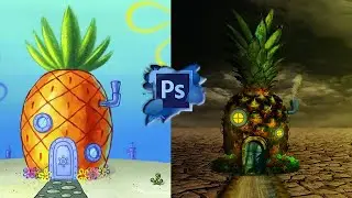 SPONGEBOB's SQUAREPANTS HOUSE in Real Life || PHOTOSHOP MANIPULATION
