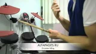 Игра на ударных под метроном